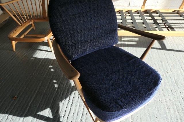 Ercol 203 Seat & Back cushions in Navy Egg Shapes
