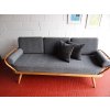 Pair of Bolsters for Ercol 355 Studio Couch Mid Grey Stitch