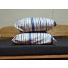 Large Floor Cushion 36 x 36 inches  Blue with Broad Style Stripe