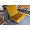 Ercol 427 Seat and Back Cushions, Gold Velvet with grey piping.