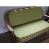 Ercol 334 2 Seater Seat & Single Back Cushion Venus Lime with contrast piping