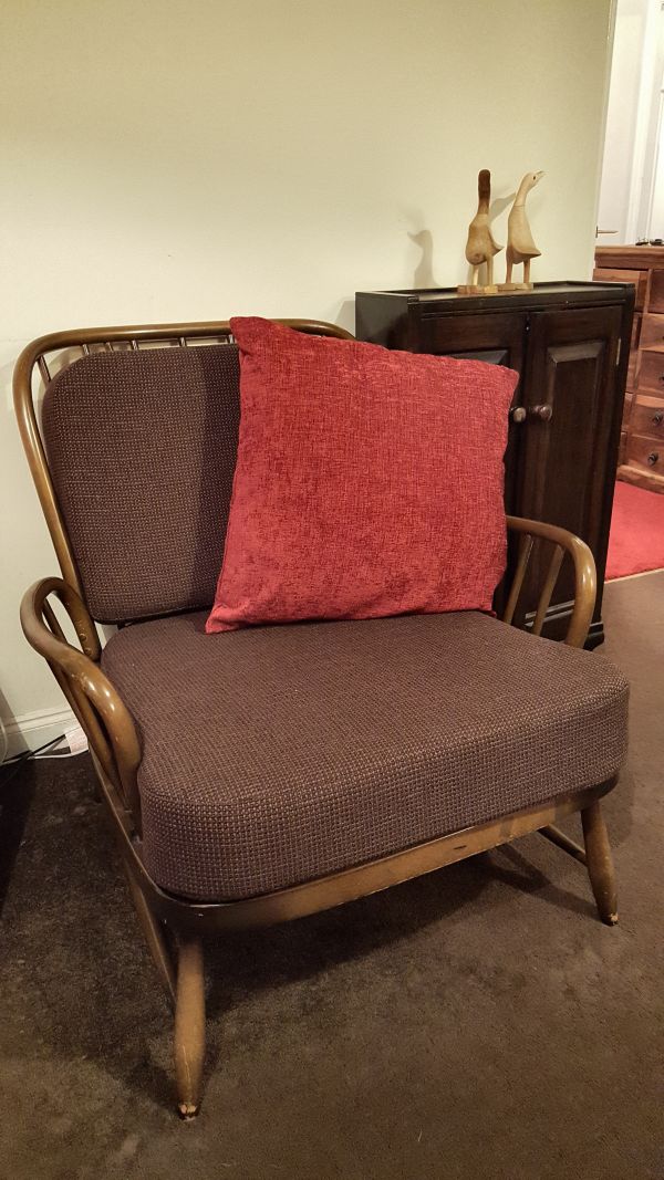 Ercol 766 Jubilee Chair Seat & Back Cushion in Brown Tweed