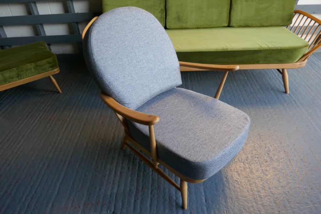 Ercol 203 Seat and Back Cushion in Soft Feel Good Deal Grey