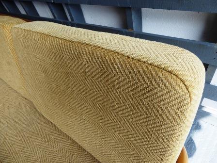 Ercol 355 Studio Couch Gold Zig Zag Complete set of Cushions and Covers