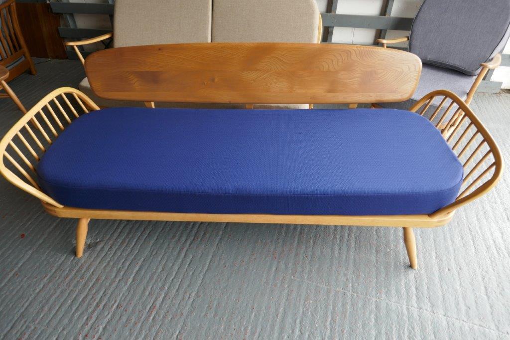 Ercol 355 Studio Couch Mattress only  Barton Blue