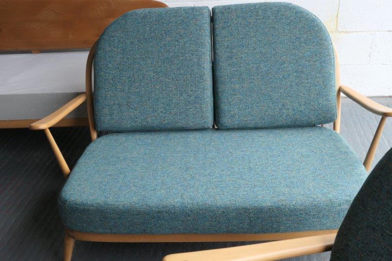 Ercol 203 2 Seater Settee Seat & 2 Back Cushions  in Cristina Marrone Hedgerow