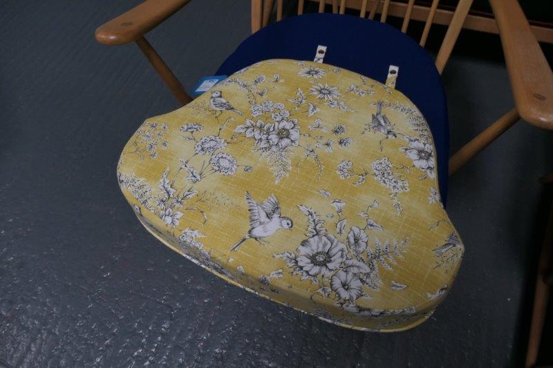 Finch Toile Fabric- Buttercup.