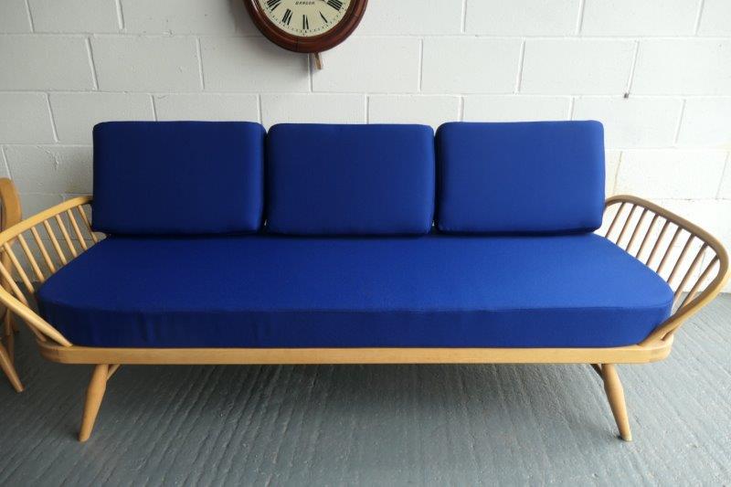 Ercol Daybed- Studio Couch cushions only in Westminster Blue