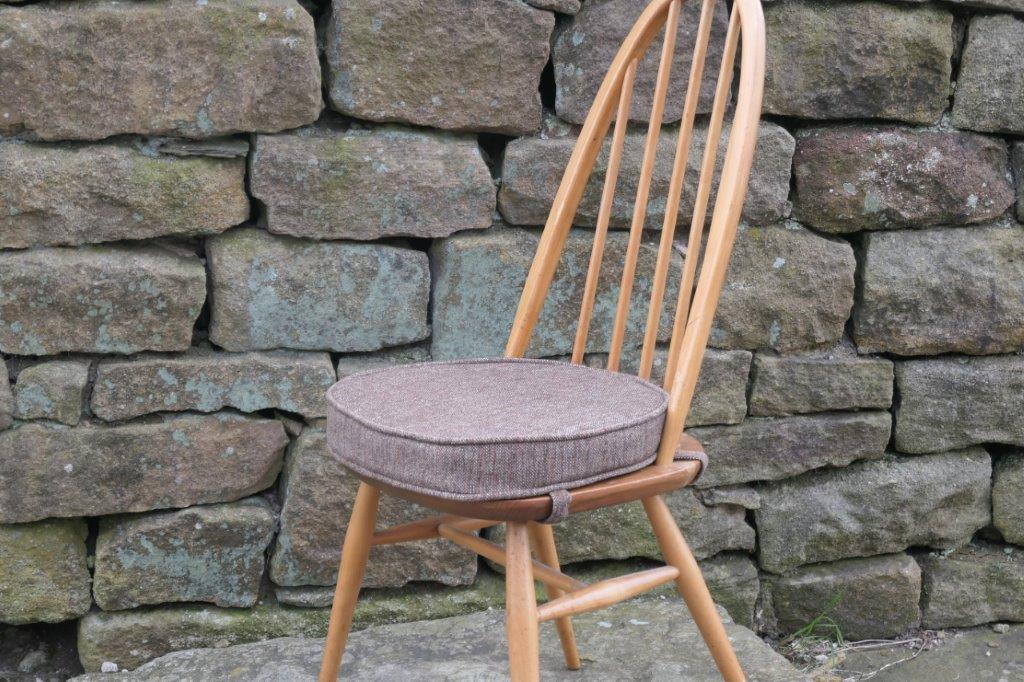 Ercol Dining Seat in our Beechnut Tweed