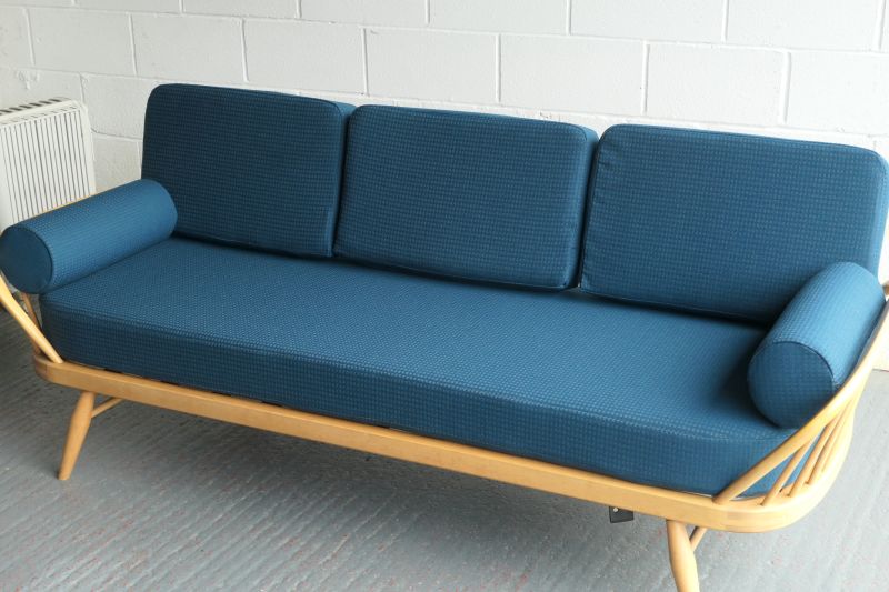Ercol Daybed in new Teal & Pewter fabric