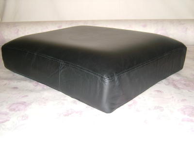 Leather Cushion Cover Foam Replacement, Black Leather Couch Cushion Covers