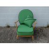 Ercol 203 Seat and Back Cushion in Pea Green with Black Piping