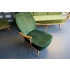 Ercol 203 Seat & Back Cushion in Dark Green Crushed Velvet