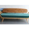 Ercol 355 Studio Couch Mattress Only in Ross Fabrics Pimlico Petrol