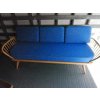 Ercol 355 Studio Couch Lessian Blue 92% wool with free bolsters