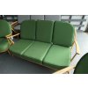 Ercol 203 3 seater with 6 cushions in our own Nouveau Verona Green
