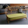 Ercol 203 2 Seater Seat Cushion in Venus Lime with Wine Piping