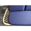 Ercol 355 Studio Couch Blue Grey pin stripes 92% wool