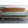 Ercol 355 Studio Couch Mattress Only in Ross Fabrics Pimlico Ocean with piping