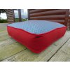 Verona Blue and Honeycomb Red Moroccan Box Floor Cushions