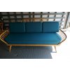 Ercol 355 Studio Couch Venus Petrol Mattress & Backs Cushions and Covers with Piping 