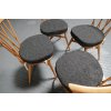 Ercol 365 Dining Seat Cushion and Cover in Charcoal Grey Stitch