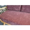 Ercol 355 Studio Couch Purple Chenille Complete set of Cushions and Covers