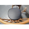 Ercol 365 Dining Seat Cushion and Cover in Black eLeather