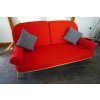 Ercol 203 3 Seater Mattress and 2 Back Cushions in Post Box Red