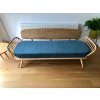 Ercol 355 Studio Glyndebourne Teal Mattress and Back cushions with bolsters