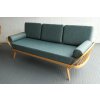 Ercol Daybed- Studio Couch cushions only in our Teal Grey Weave + bolsters 