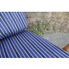 Ercol 203 Seat and Back Cushion in  Navy Thick Stripes
