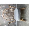 Ercol 315 Grandfather Rocker Seat only in Light Grey with piping