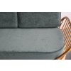 Ercol 355 Studio Couch in Ross Fabrics Pimlico Ocean with piping