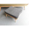 Ercol 341 Footstool Cushion in our Galgate Charcoal