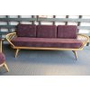 Ercol 355 Studio Couch Purple Chenille Complete set of Cushions and Covers