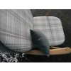 Ercol 203 Seat and Back Cushion in Natural Check with Mid Grey Panel