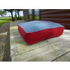 Verona Blue and Honeycomb Red Moroccan Box Floor Cushions