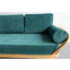 Ercol 355 Studio Couch in Ross Fabrics Pimlico Petrol with bolsters