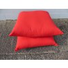 Massive Floor Cushion 36 x 36 inches  Red Stitch