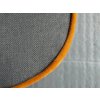 Ercol 203 3 Seater Mattress in Mid Grey with Jaffa Orange Piping