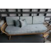 Ercol Daybed in Herlequin Momentum Ascent Smoke Blue & Coffee