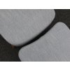 Ercol 341 Footstool Cushion in our Mid Grey Herringbone
