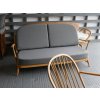 Ercol 203 3 Seater Mattress and Back Cushions in Mid Grey Stitch