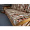 Ercol 355 Studio Couch Beige/Copper/Black Rectangle Maze Weave
