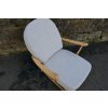 Ercol 203 Seat and Back Cushion in  Light Grey Stitch from Camira