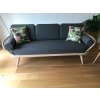 Ercol 355 Studio Couch Grey 92%  Wool with piping in light grey