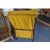 Ercol 427 Seat and Back Cushions, Gold Velvet with grey piping.