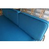 Ercol 355 Studio Couch Venus Petrol Mattress & Backs Cushions and Covers with Piping 