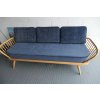Ercol 355 Studio Couch Ross Fabrics Pimlico Denim with bolsters & piping